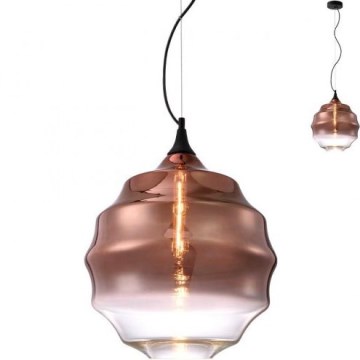 Redo 01-1846 - Lampadario a sospensione con filo SLAG 1xE27/42W/230V diametro 40 cm rame