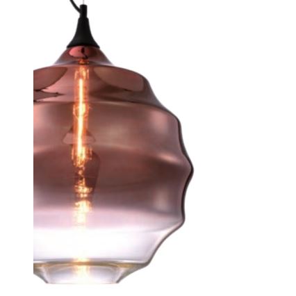 Redo 01-1846 - Lampadario a sospensione con filo SLAG 1xE27/42W/230V diametro 40 cm rame