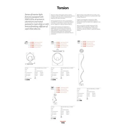 Redo 01-1886 - Plafoniera LED dimmerabile TORSION LED/29W/230V Ø 55 cm bianca