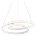 Redo 01-1888 - Lampadario LED dimmerabile sospeso a cavo TORSION LED/29W/230V Ø 55 cm bianco