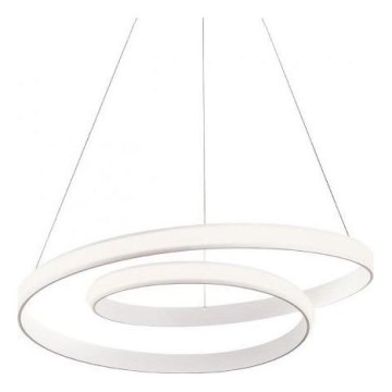 Redo 01-1888 - Lampadario LED dimmerabile sospeso a cavo TORSION LED/29W/230V Ø 55 cm bianco