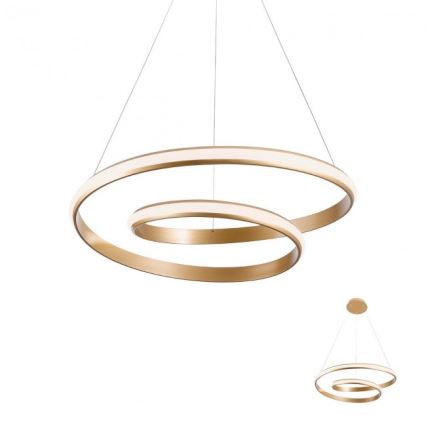 Redo 01-1889 - Lampadario dimmerabile a cavo LED TORSION LED/29W/230V 4000K diam. 55 cm bronzato