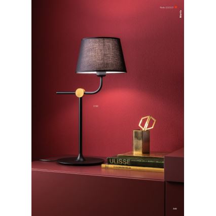 Redo 01-1981 - Lampada da tavolo MORRIS 1xE27/42W/230V nera