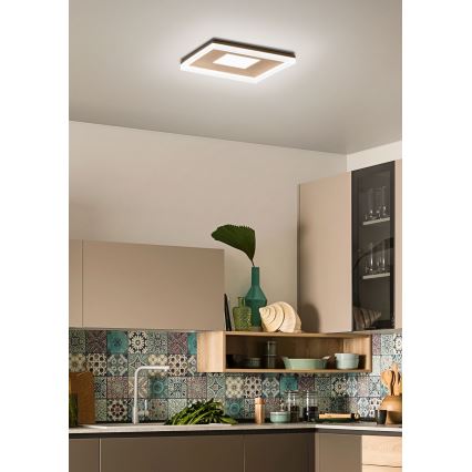 Redo 01-2000 - Plafoniera da soffitto dimmerabile MAYA LED/55W/230V 51x51 cm dorata