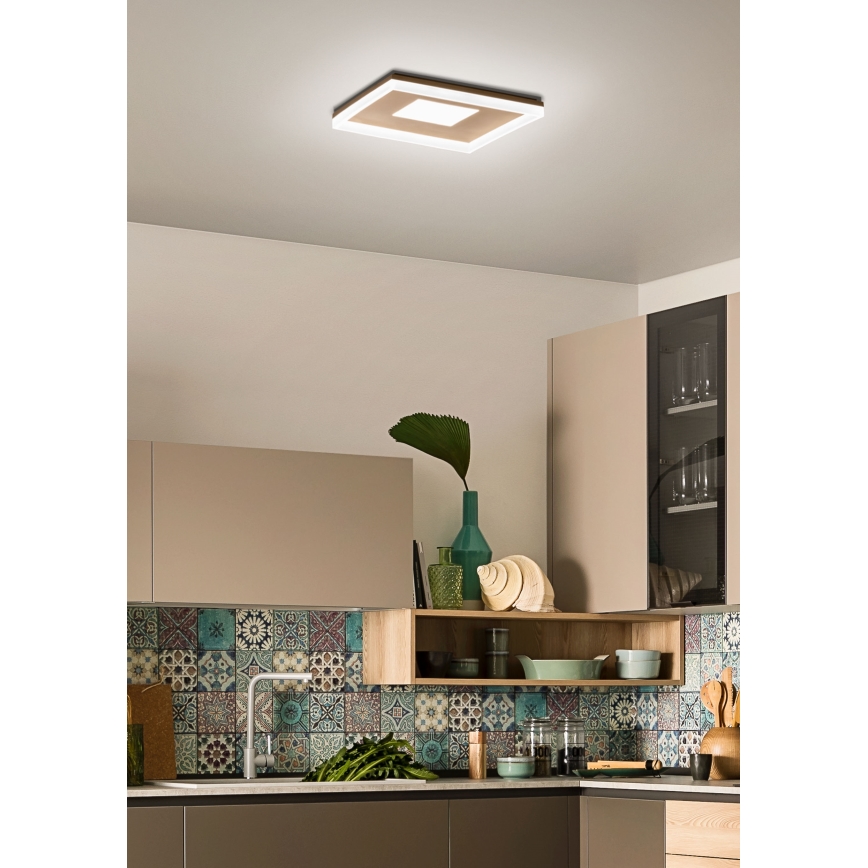 Redo 01-2000 - Plafoniera da soffitto dimmerabile MAYA LED/55W/230V 51x51 cm dorata