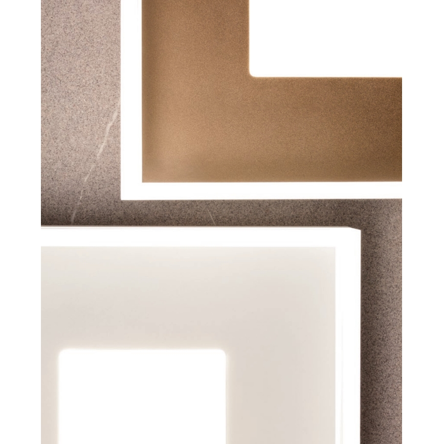 Redo 01-2000 - Plafoniera da soffitto dimmerabile MAYA LED/55W/230V 51x51 cm dorata