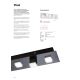 Redo 01-2017 - Plafoniera LED PIXEL LED/48W/230V 3000K 45x45 cm nero