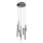 Redo 01-2052 - Lampadario LED a sospensione con filo MADISON 8xLED/4W/230V nero