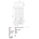 Redo 01-2057 - Lampadario LED a sospensione con filo MADISON 14xLED/4W/230V cromo lucido/nero/rame
