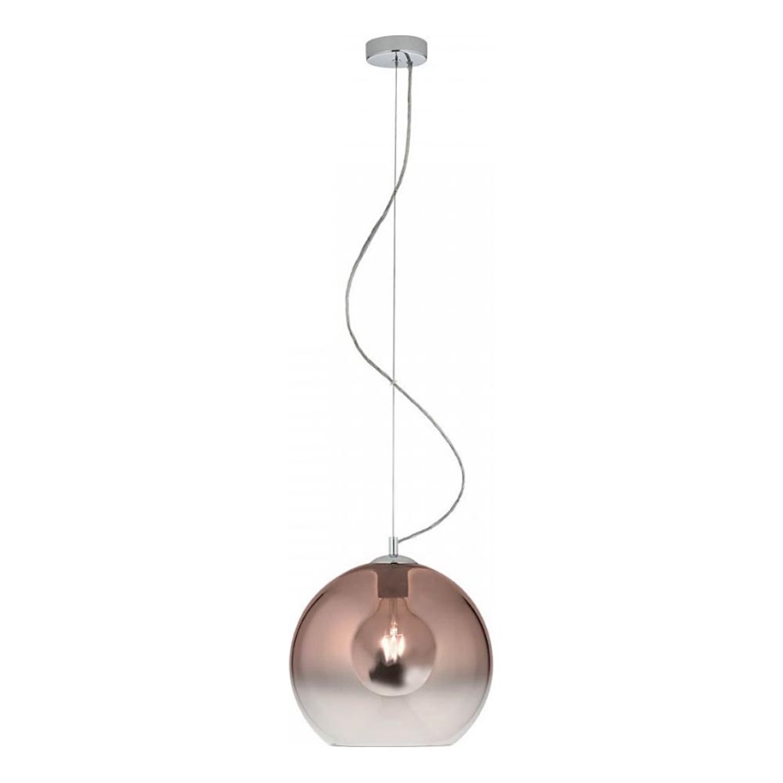 Redo 01-2076 - Lampadario a sospensione con filo BOWL 1xE27/42W/230V diametro 30 cm rame