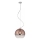 Redo 01-2076 - Lampadario a sospensione con filo BOWL 1xE27/42W/230V diametro 30 cm rame