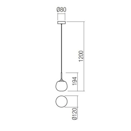 Redo 01-2081 - Sospensione a cavo KIWI 1xG9/40W/230V Ø 12 cm cromo lucido/bianco
