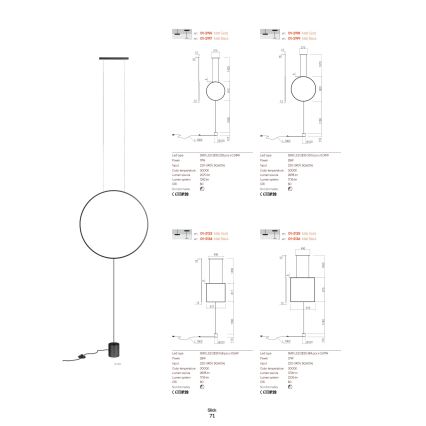 Redo 01-2134 - Lampada LED da terra SLICK LED/28W/230V nero