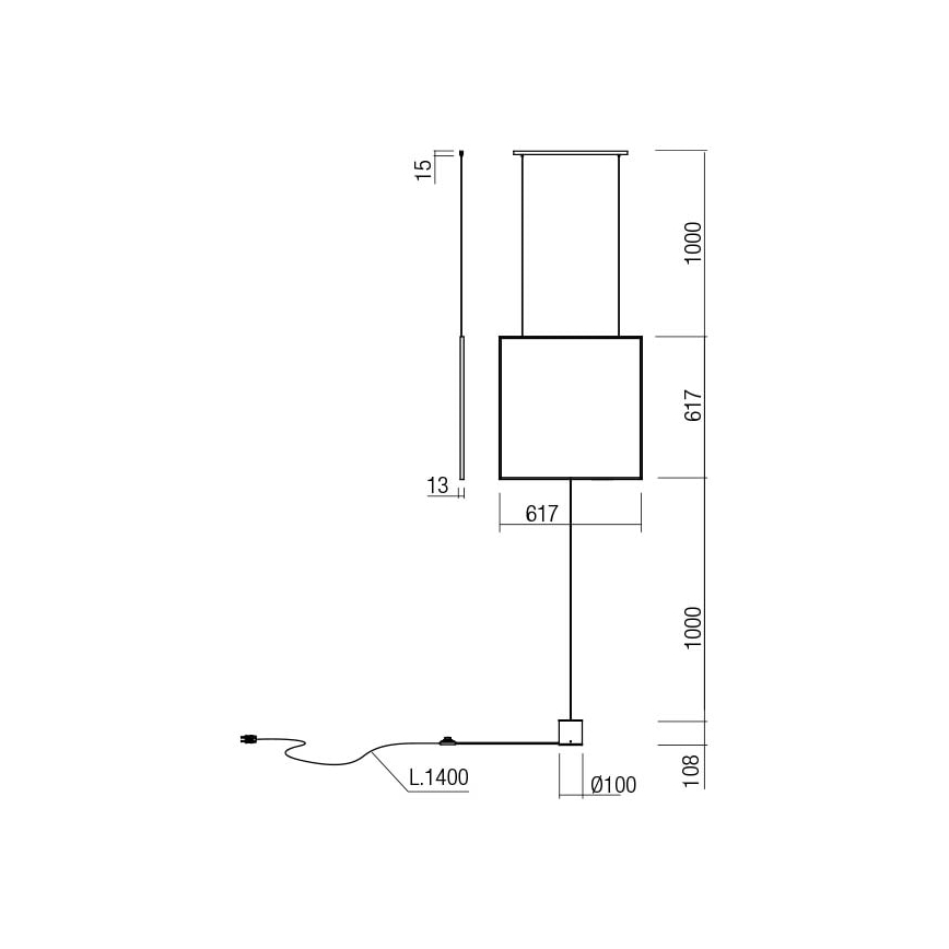 Redo 01-2134 - Lampada LED da terra SLICK LED/28W/230V nero