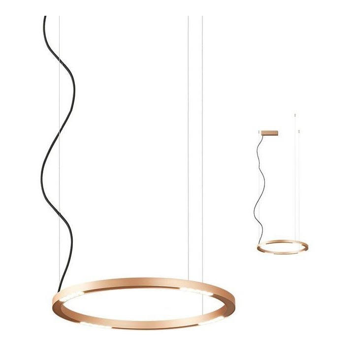 Redo 01-2203 - Lampadario LED a sospensione con filo UNION LED/34W/230V CRI 90 3000K diametro 60 cm oro