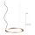Redo 01-2203 - Lampadario LED a sospensione con filo UNION LED/34W/230V CRI 90 3000K diametro 60 cm oro