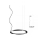 Redo 01-2204 - Lampadario LED a sospensione con filo UNION LED/34W/230V CRI 90 3000K diametro 60 cm nero
