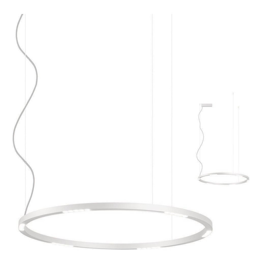 Redo 01-2205 - Lampadario LED a sospensione con filo UNION LED/50W/230V CRI 90 3000K diametro 90 cm bianco