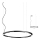 Redo 01-2207 - Lampadario LED a sospensione con filo UNION LED/50W/230V CRI 90 3000K diametro 90 cm nero