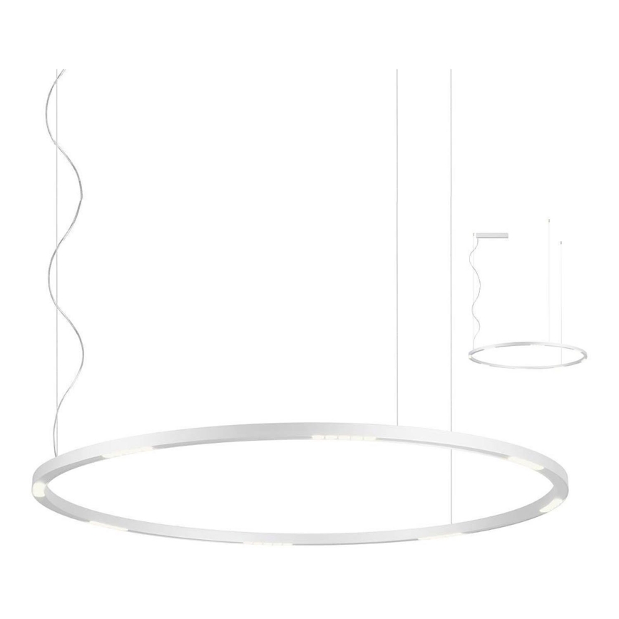 Redo 01-2208 - Lampadario LED a sospensione con filo UNION LED/68W/230V CRI 90 3000K diametro 120 cm bianco