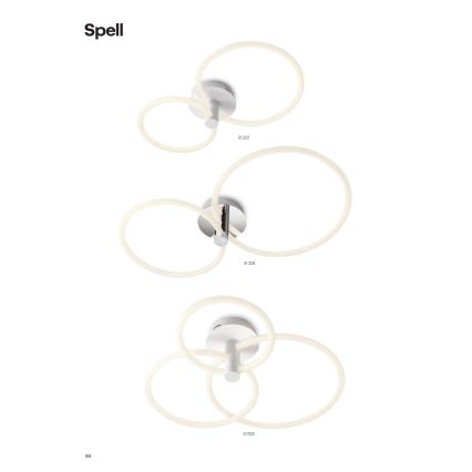 Redo 01-2224 - Lampadario a plafone LED dimmerabile SPELL LED/43W/230V 3000K cromo lucido