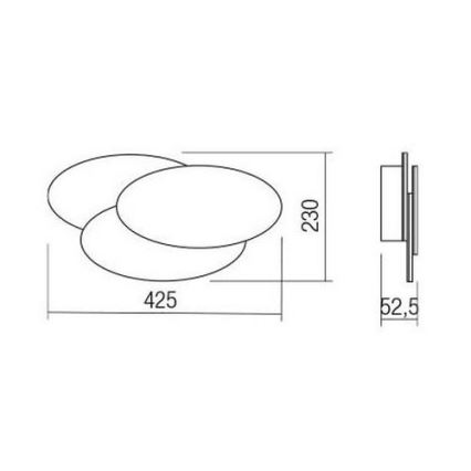 Redo 01-2297 - Lampada da parete LED GAMER LED/36W/230V bianca