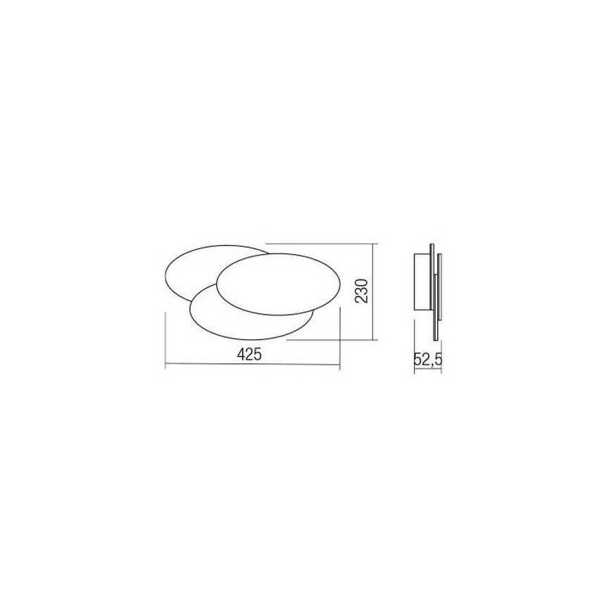 Redo 01-2297 - Lampada da parete LED GAMER LED/36W/230V bianca