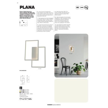 Redo 01-2316 - Lampadario dimmerabile a sospensione con cavo PLANA LED/80W/230V bianco