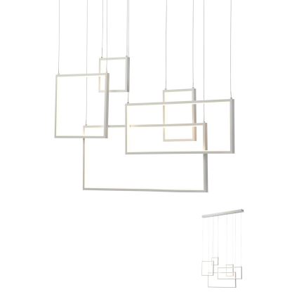 Redo 01-2316 - Lampadario dimmerabile a sospensione con cavo PLANA LED/80W/230V bianco