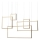 Redo 01-2317 - Lampadario dimmerabile a LED su cavo PLANA LED/80W/230V oro