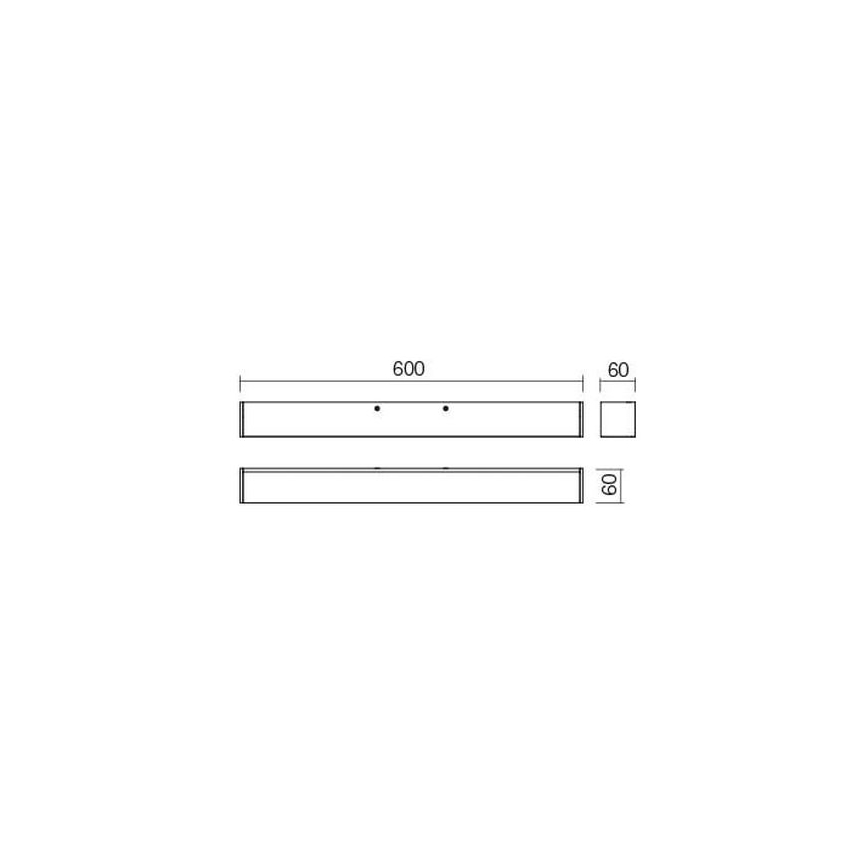 Redo 01-2327 - LED Lampada per specchio da bagno THELA LED/17W/230V 60 cm CRI 90 IP44