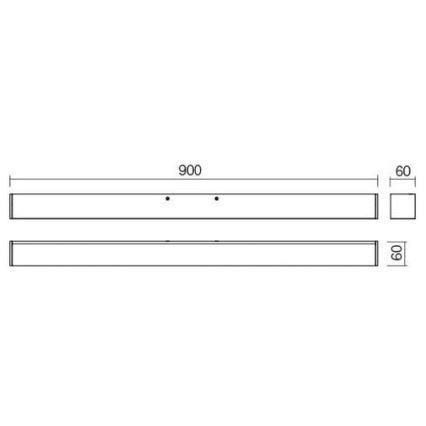 Redo 01-2328 - LED Lampada per specchio da bagno THELA LED/25W/230V 90 cm CRI 90 IP44