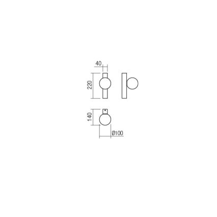 Redo 01-2372 - Applique GOJI 1xG9/28W/230V oro