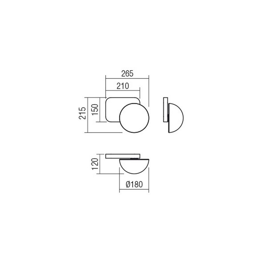 Redo 01-2470 - Applique LUMIEN 1xG9/10W/230V oro/bianco