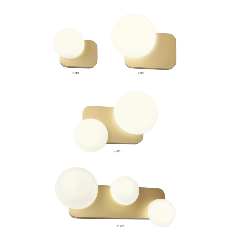 Redo 01-2471 - Applique da parete LUMIEN 2xG9/10W/230V dorato/bianco