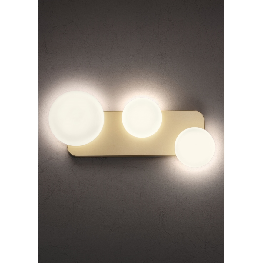 Redo 01-2472 - Applique LUMIEN 3xG9/10W/230V oro/bianco