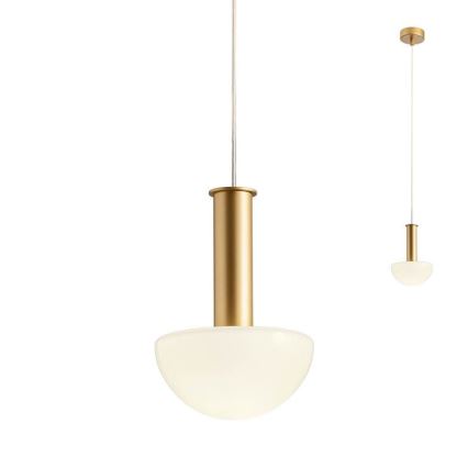 Redo 01-2474 - Lampadario sospeso con cavo LUMIEN 1xG9/10W/230V Ø 13 cm oro/bianco