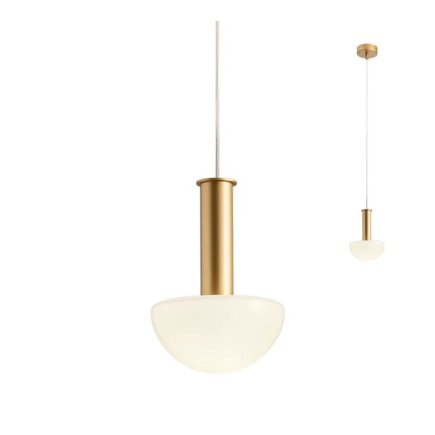 Redo 01-2474 - Lampadario sospeso con cavo LUMIEN 1xG9/10W/230V Ø 13 cm oro/bianco