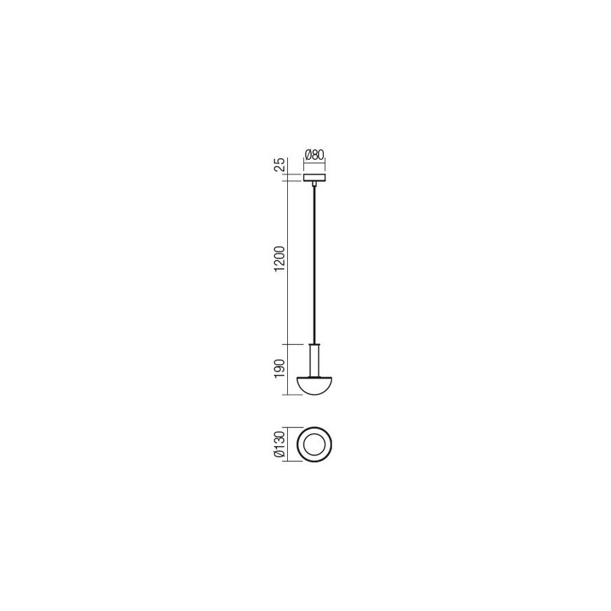 Redo 01-2474 - Lampadario sospeso con cavo LUMIEN 1xG9/10W/230V Ø 13 cm oro/bianco