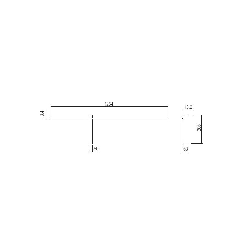Redo 01-2479 - Applique da parete a LED TANGENT LED/14W/230V bianca