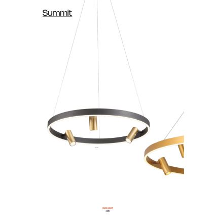 Redo 01-2490 - Lampadario LED a sospensione con filo SUMMIT LED/38W/230V CRI 90 diametro 61,6 cm oro