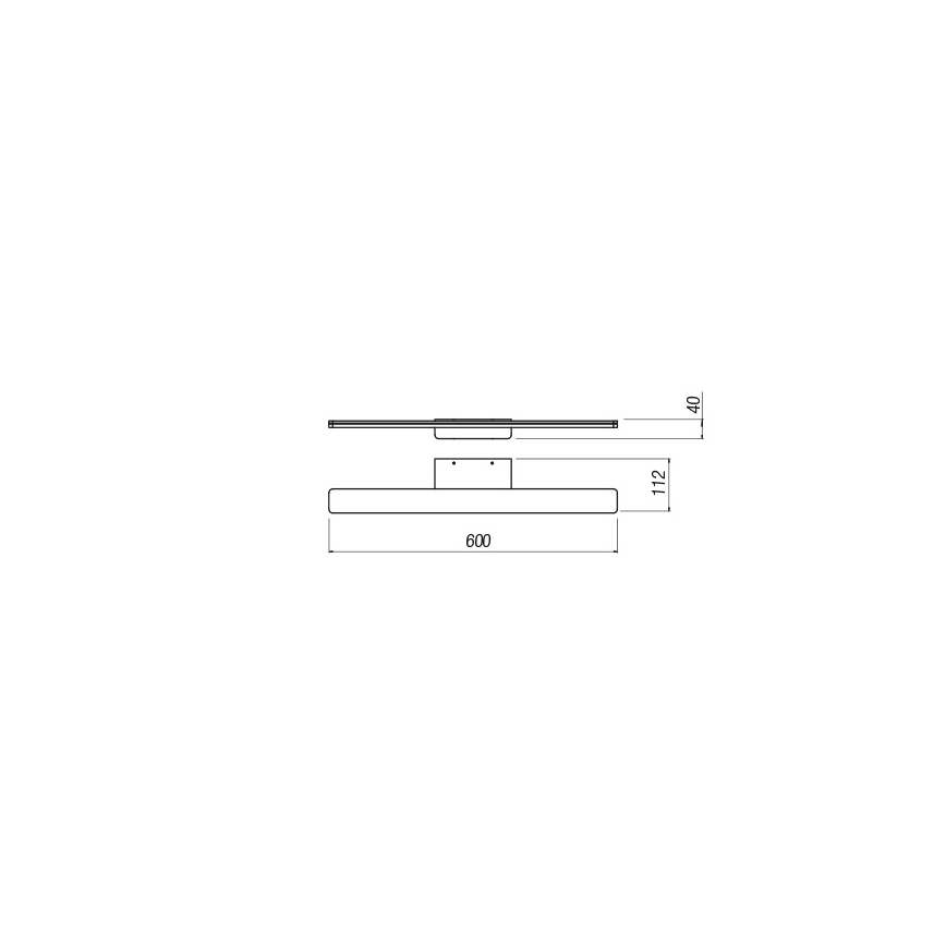 Redo 01-2503 - Illuminazione a LED per specchi da bagno BARRIO LED/17,25W/230V 60 cm CRI 90 IP44 bianco
