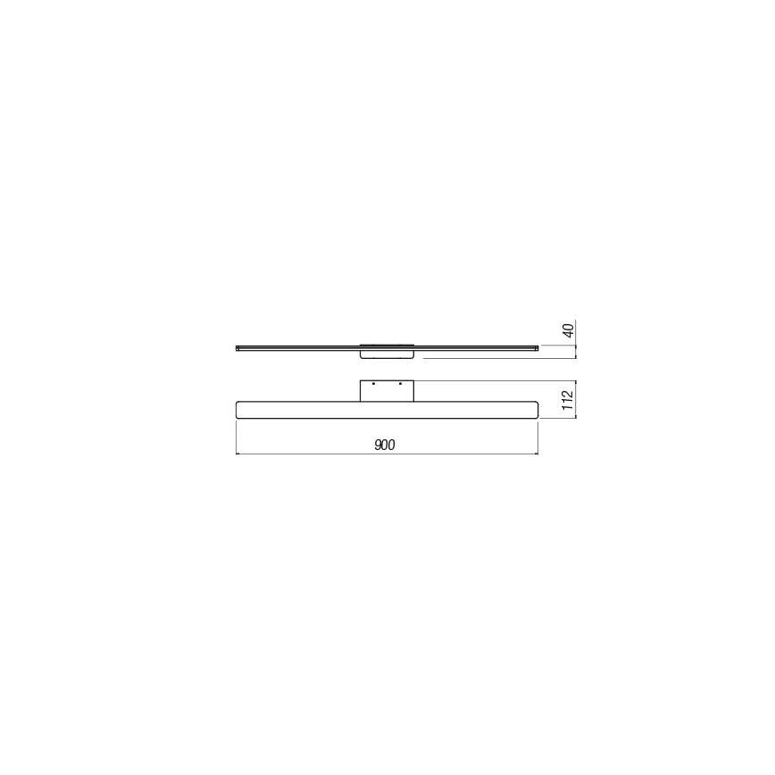 Redo 01-2507 - Illuminazione a LED per specchi da bagno BARRIO LED/27,39W/230V 90 cm CRI 90 IP44 bianco