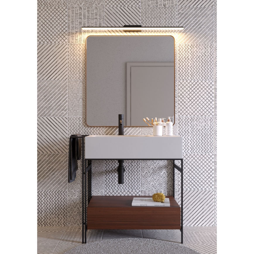 Redo 01-2512 - Illuminazione a LED per specchi da bagno BARRIO LED/34,32W/230V 120 cm CRI 90 IP44 nero