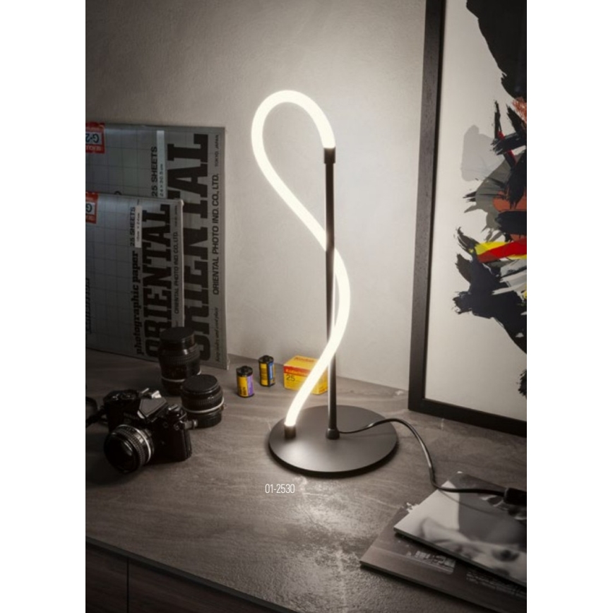 Redo 01-2530 - Lampada da tavolo dimmerabile a LED CORRAL LED/12W/230V nero