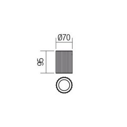Redo 01-2554 - Faretto DELPHI 1xGU10/7W/230V Ø 7 cm bianco