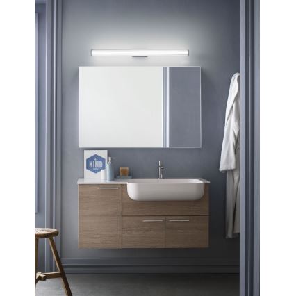 Redo 01-2593 - Illuminazione a LED per specchio da bagno RIGAL LED/18W/230V 91 cm CRI 90 IP44 cromo lucido/bianco