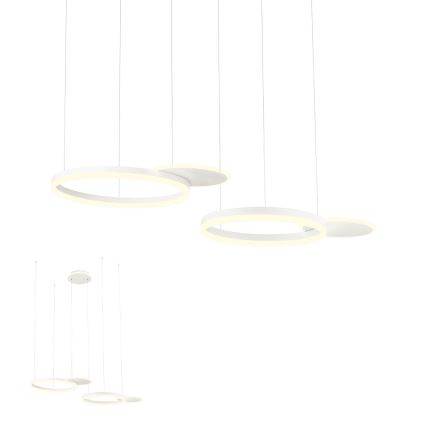 Redo 01-2605 - Lampadario a sospensione dimmerabile a cavo SIGUA LED/99W/230V CRI 90 bianco