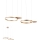 Redo 01-2607 - Lampadario a sospensione con filo LED dimmerabile SIGUA LED/99W/230V CRI 90 3000K marrone