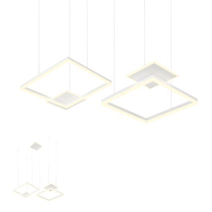 Redo 01-2614 - Lampadario LED dimmerabile a sospensione con cavo SIGUA LED/137W/230V CRI 90 bianco